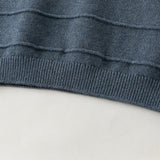 Dave&Bella Toddler Boys Blue/Beige Turtle Soft Cozy Cotton Simple Versatile Sweaters