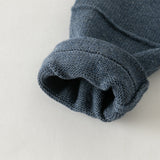 Dave&Bella Toddler Boys Blue/Beige Turtle Soft Cozy Cotton Simple Versatile Sweaters