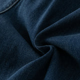 Dave&Bella Toddler Boys Denim Blue Classic Simple Versatile Fleece-Line Soft Jeans
