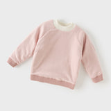 Dave&Bella Toddler Girls/Boys Pink/Blue Jacquard Fleece-Line Soft Cotton Cozy Sweaters