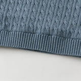 Dave&Bella Toddler Girls/Boys Pink/Blue Jacquard Fleece-Line Soft Cotton Cozy Sweaters
