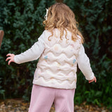 Dave&Bella Toddler Girls Pink/Beige Outwear Lightweight Warmth Down Puffer Vests