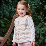 Dave&Bella Toddler Girls Pink/Beige Outwear Lightweight Warmth Down Puffer Vests