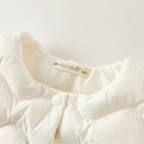 Dave&Bella Toddler Girls Pink/Beige Outwear Lightweight Warmth Down Puffer Vests