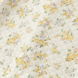 Dave&Bella Baby Girls Beige Floral Print Doll Collar Cozy Comfortable Cotton Rompers