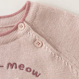 Dave&Bella Toddler Girls/Boys Pink/Blue Cute Sweet Print Cozy Comfortable Wool Sweaters