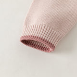 Dave&Bella Toddler Girls/Boys Pink/Blue Cute Sweet Print Cozy Comfortable Wool Sweaters