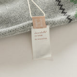 Dave&Bella Toddler Boys Grey Cute Bear Print Soft Cotton Cozy Sweaters