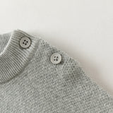 Dave&Bella Toddler Boys Grey Cute Bear Print Soft Cotton Cozy Sweaters
