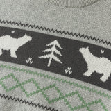 Dave&Bella Toddler Boys Grey Cute Bear Print Soft Cotton Cozy Sweaters