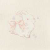 Dave&Bella Toddler Girls Beige/Light Purple Cute Rabbit Print Turtle Slim Fit T-shirts