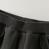 Dave&Bella Toddler Girls Pink/Dark Gray/Gray Fleece-Line Soft Cozy Jogger Pants