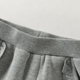 Dave&Bella Toddler Girls Pink/Dark Gray/Gray Fleece-Line Soft Cozy Jogger Pants