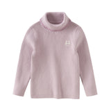 Dave&Bella Toddler Girls Pink/Purple Turtle Soft Comfortble Sweaters