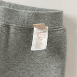 Dave&Bella Toddler Girls Grey Fleece-Line Tiny Bow Tie Versatile Leggings