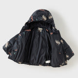 Dave&Bela Toddler Girls/Boys Hooded Multiple Colors Cute Print Warm Puffer Down Jackets