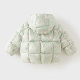 Dave&Bela Toddler Girls/Boys Hooded Multiple Colors Cute Print Warm Puffer Down Jackets