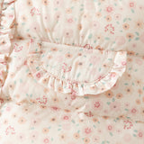 Dave&Bella Toddler Girls White/Pink Sweet Floral Print Warm Cozy Puffer Down Jackets