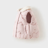 Dave&Bella Toddler Girls Navy/Pink Sweet Cute Print Cozy Warm Puffer Duck Down Vests