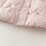 Dave&Bella Toddler Girls Navy/Pink Sweet Cute Print Cozy Warm Puffer Duck Down Vests