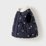 Dave&Bella Toddler Girls Navy/Pink Sweet Cute Print Cozy Warm Puffer Duck Down Vests