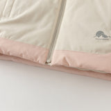 Dave&Bella Toddler Girls/Boys Grey/Pink Hooded Windproof Waterproof Outdoor Down Jackets