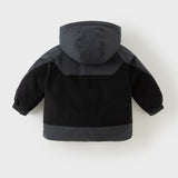Dave&Bella Toddler Girls/Boys Grey/Pink Hooded Windproof Waterproof Outdoor Down Jackets