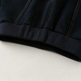 Dave&Bella Toddler Boys Black Simple Versatile Fleece-Line Soft Cozy Jogger Pants