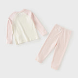 Dave&Bella Toddler Girls/Boys Pink/Green Cute Print Soft Comfortable Sleepwear Pajamas
