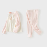 Dave&Bella Toddler Girls/Boys Pink/Green Cute Print Soft Comfortable Sleepwear Pajamas