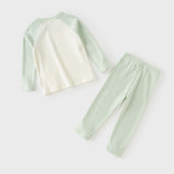Dave&Bella Toddler Girls/Boys Pink/Green Cute Print Soft Comfortable Sleepwear Pajamas