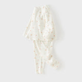 Dave&Bella Toddler Girls Pink/White Print Soft Comfortable Pant Suits