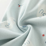 Dave&Bella Toddler Girls/Boys White Blue Print Soft Comfortable Pajamas