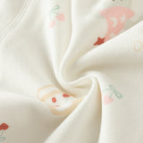 Dave&Bella Toddler Girls/Boys White Blue Print Soft Comfortable Pajamas