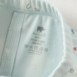 Dave&Bella Toddler Girls/Boys White Blue Print Soft Comfortable Pajamas