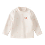 Dave&Bella Toddler Girls White/Pink Turtle Sweet Heart Print Cozy Soft T-shirts