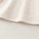 Dave&Bella Toddler Girls White/Pink Turtle Sweet Heart Print Cozy Soft T-shirts