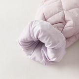 Dave&Bela Toddler Girls Purple/Red Sweet Doll Collar A-line Comfortable Padded Coats