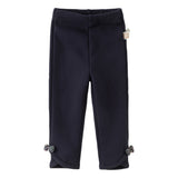 Dave&Bella Toddler Girls Navy/Grey/Beige Fleece Warm Soft Versatile Leggings