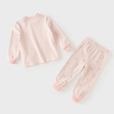 Dave&Bella Toddler Girls/Boys Pink/Light Blue Cute Cartoon Print Cozy Soft Pajamas