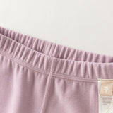 Dave&Bella Kid Girls/Boys Purple/Khaki/Grey Fleece Soft Comfortable Legging Pants