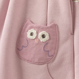 Dave&Bella Toddler Girls/Boys Purple/Light Grey Cute Penguin Print Cozy Soft Pants