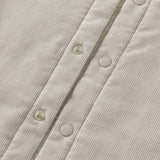 Dave&Bella Toddler Boys Khaki Turndown Collar Fleece-Line Comfortable Cotton Jackets