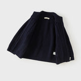 Dave&Bella Toddler Boys Navy/Apricot Turtle Simple Soft Cozy Outwear Cardigans