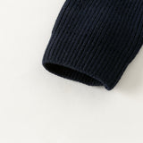 Dave&Bella Toddler Boys Navy/Apricot Turtle Simple Soft Cozy Outwear Cardigans