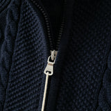 Dave&Bella Toddler Boys Navy/Apricot Turtle Simple Soft Cozy Outwear Cardigans