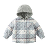 Dave&Bella Toddler Girls/Boys Pink/Blue Hooded Cozy Cotton Padded Outwear Jackets