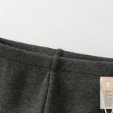 Dave&Bella Toddler Girls Dark Gray/Apricot Fleece-Line Sweet Jacquard Leggings