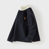Dave&Bella Toddler Girls Navy/White/Pink Turtle Cozy Basic Versatile T-shirts