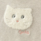 Dave&Bella Toddler Girls/Boys Pink/Khaki Cute Rabbit/Cat Print Cozy Soft Wool Sweaters